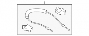 Acura MDX 17-20 hood release cable short part
