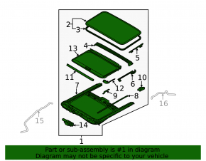 Hatch assembly Kia Forte 4d 14-18