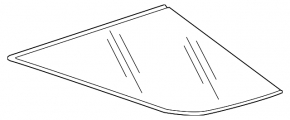 Fixed glass rear right window for Chevrolet Equinox 18-24