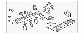 Quarter front left Chevrolet Equinox 18-21 black, painted, with eyepiece
