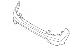 Rear bumper bare Hyundai Kona 22-23