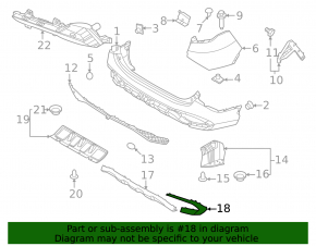 Left front bumper molding for Kia Sportage 23-25