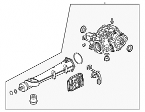 Rear differential gearbox Chevrolet Equinox 18-