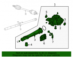 Rear differential gearbox Chevrolet Equinox 18-
