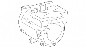 Air Conditioning Compressor Toyota Highlander 11-13 hybrid