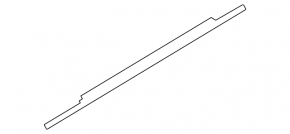 Molding door-glass central front right Audi Q3 8U 15-18 chrome