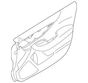 Door trim card front left Subaru Outback 20-23 cloth black