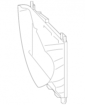 Inverter Radiator Deflector Right Front Porsche Cayenne 958 11-14 Hybrid