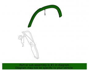 Rear right wing arch trim Mercedes W167 GLE 350 24-26
