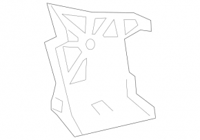 Left lower rear bumper mount for Mercedes A-class V177 19-22 AMG pack