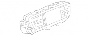Rear row climate control Mercedes W213 E 17-20