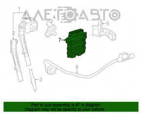 ECU block engine computer Mercedes GLC 300/350e 16-19