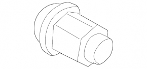 Wheel nut d19 M12x1.5 Ford Focus mk3 11-18 type 2