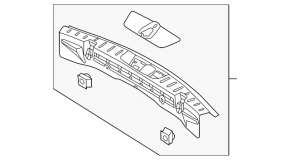 Ford Explorer 16-19 trunk opening trim black, broken fastener, scratches