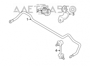 Rear stabilizer Mazda CX-7 06-09