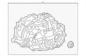 Rear differential gearbox Toyota Venza 21- AWD 74k