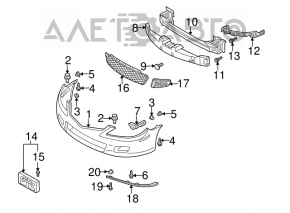 Mazda6 03-05 Front Bumper Absorber