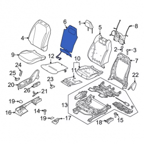 Heated driver's backrest for the 2021-2025 Ford Mustang Mach-E