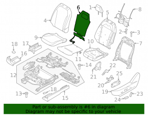 Heated driver's backrest for the 2021-2025 Ford Mustang Mach-E