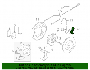 Front right ABS sensor VW CC 08-17