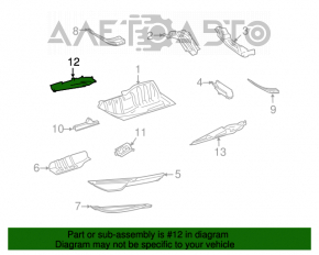 Rear right underbody protection for Mercedes X164 GL