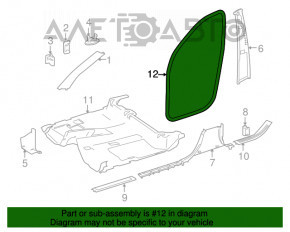 Door seal front left Mercedes W164 ML