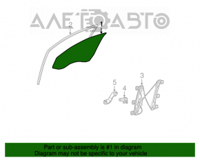 Front left door glass for Mercedes W211