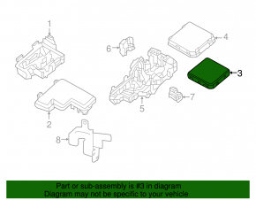Underhood fuse box bare Nissan Rogue 14-16