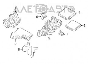 Underhood fuse box bare Nissan Rogue 14-16