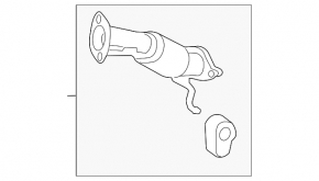 Hyundai Sonata 11-14 2.4 exhaust pipe mesh is torn
