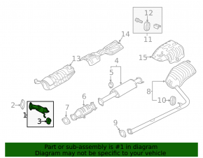 Hyundai Sonata 11-14 2.4 exhaust pipe mesh is torn