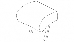 Headrest 2nd row left VW Taos 22-25 black