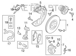 Brake Disc Cover Front Left Volvo XC90 16-23 AWD