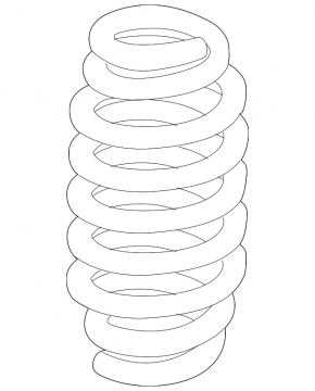 Rear left spring BMW 335i e92 07-13