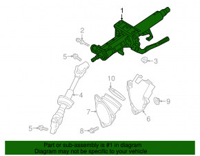 Toyota Camry v70 18-24 steering column for keyless