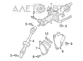 Toyota Camry v70 18-24 steering column for keyless