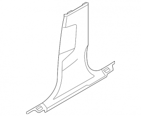 Lower right center pillar trim for Audi A6 C8 19-21, light gray