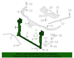 Audi A8 19-25 3.0, 4.0 radiator panel TV