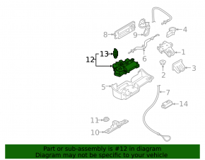 Audi A6 C8 19-23 trunk lid lock actuator