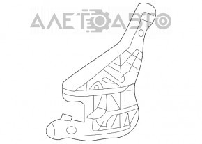 Front bumper mount left Lexus LS500 18-20