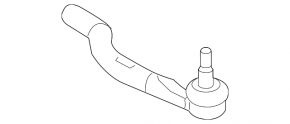 Steering tip left Honda Civic X FC 16-21 CTR
