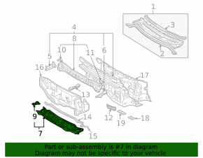 Metal wiper pan for Toyota Sienna 2010-2011