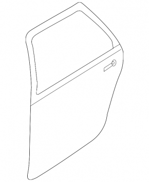 Subaru b9 Tribeca rear left door bare