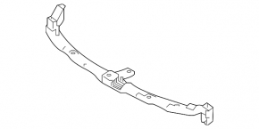 Front bumper bracket upper plastic Nissan Altima 16-18 rest.