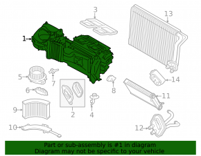 Heater assembly BMW 4 F32/33/36 14-20