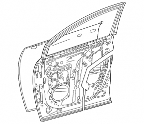Bare front right door for Toyota Sienna 21-26