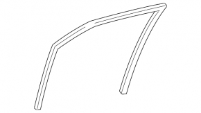 Front right glass seal for Lexus IS250 IS300 IS350 06-14