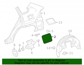 Fuel filler flap Toyota Rav4 19-