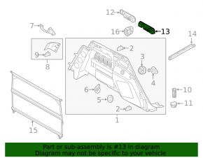 Rear seat folding lever right Audi Q5 80A 18-20 black