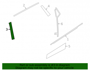 Door trim side rear left Nissan Rogue Sport 17-19 front